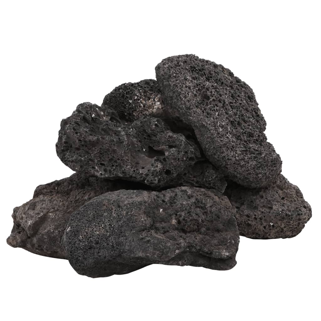 Vidaxl Lava Stones 25 kg 10-30 cm schwarz