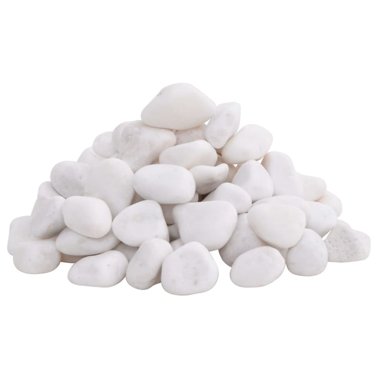 Vidaxl Kieselsteine poliert 2-5 cm 10 kg weiß