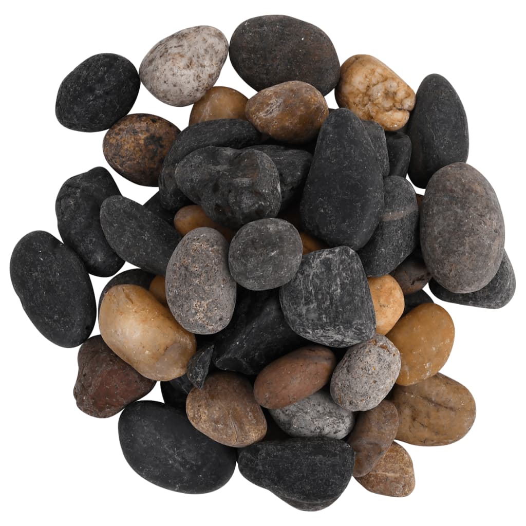 Vidaxl Kieselsteine poliert 5-8 cm 10 kg mehrfarbig