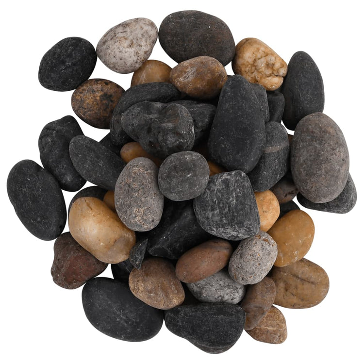 Vidaxl Kieselsteine poliert 5-8 cm 10 kg mehrfarbig