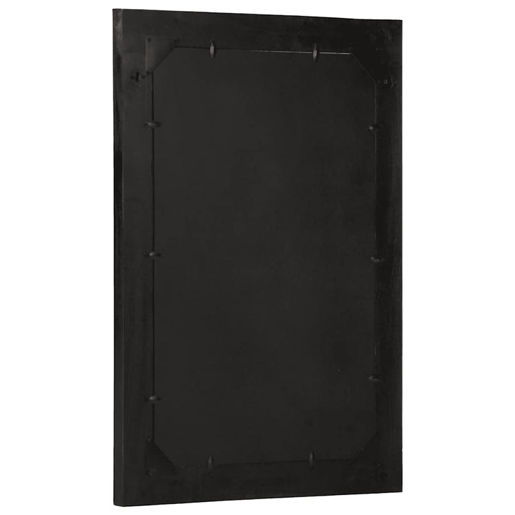 Vidaxx Badezimmerspiegel 50x70x2,5 cm aus massivem Mangoholz und Glas