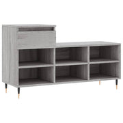 VIDAXL -Schuhschrank 102x36x60 cm propertiertes Holz Sonoma Grey - afbeelding 2