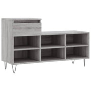 VIDAXL -Schuhschrank 102x36x60 cm propertiertes Holz Sonoma Grey - afbeelding 2