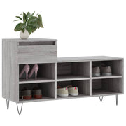 VIDAXL -Schuhschrank 102x36x60 cm propertiertes Holz Sonoma Grey - afbeelding 3