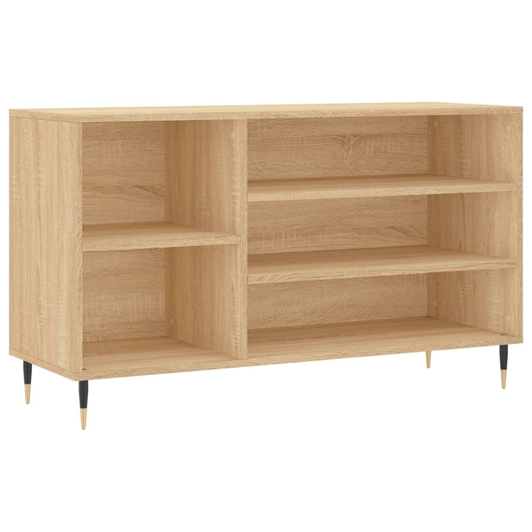 VIDAXL -Schuhschrank 102x36x60 cm propertiertes Holz Sonoma Eiche gefärbt