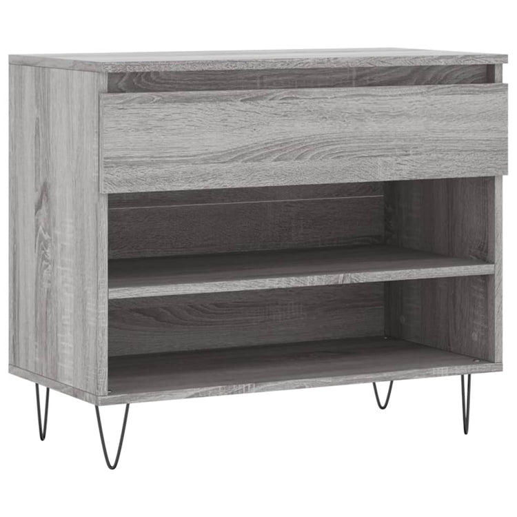 VidaXL Schuhschrank 70x36x60 cm Holzwerkstoff Sonomagrau