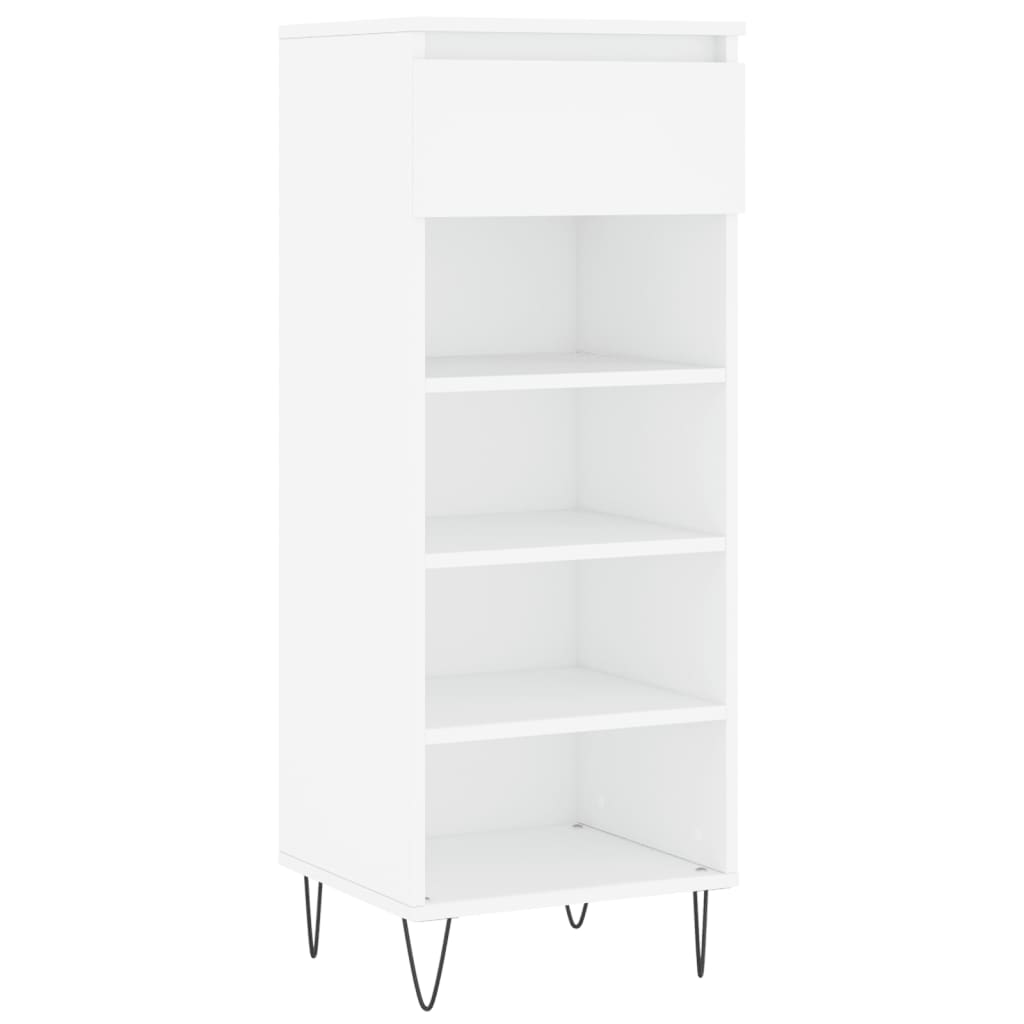 Vidaxl Schuhschrank 40x36x105 cm verarbeitetes Holz weiß