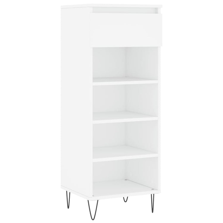 Vidaxl Schuhschrank 40x36x105 cm verarbeitetes Holz weiß