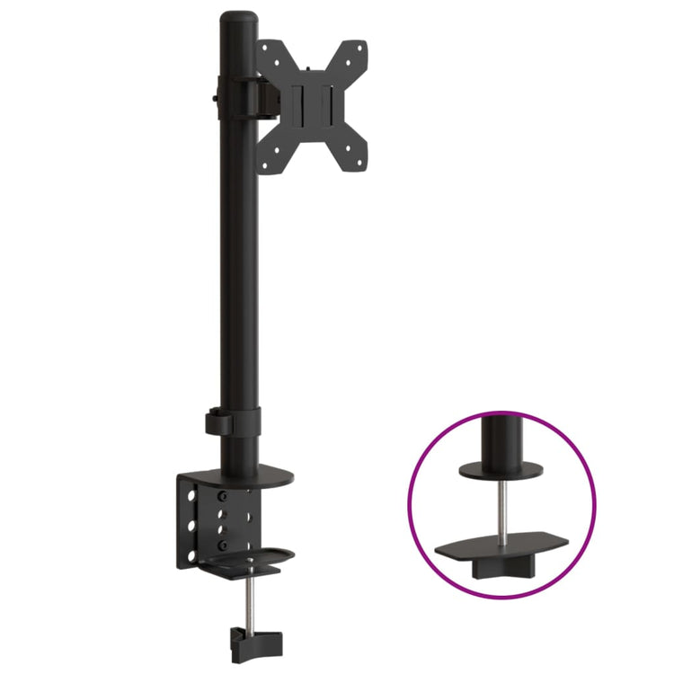 Vidaxl Monitor Bracket Vesa 75 100 mm schwarzer Stahl