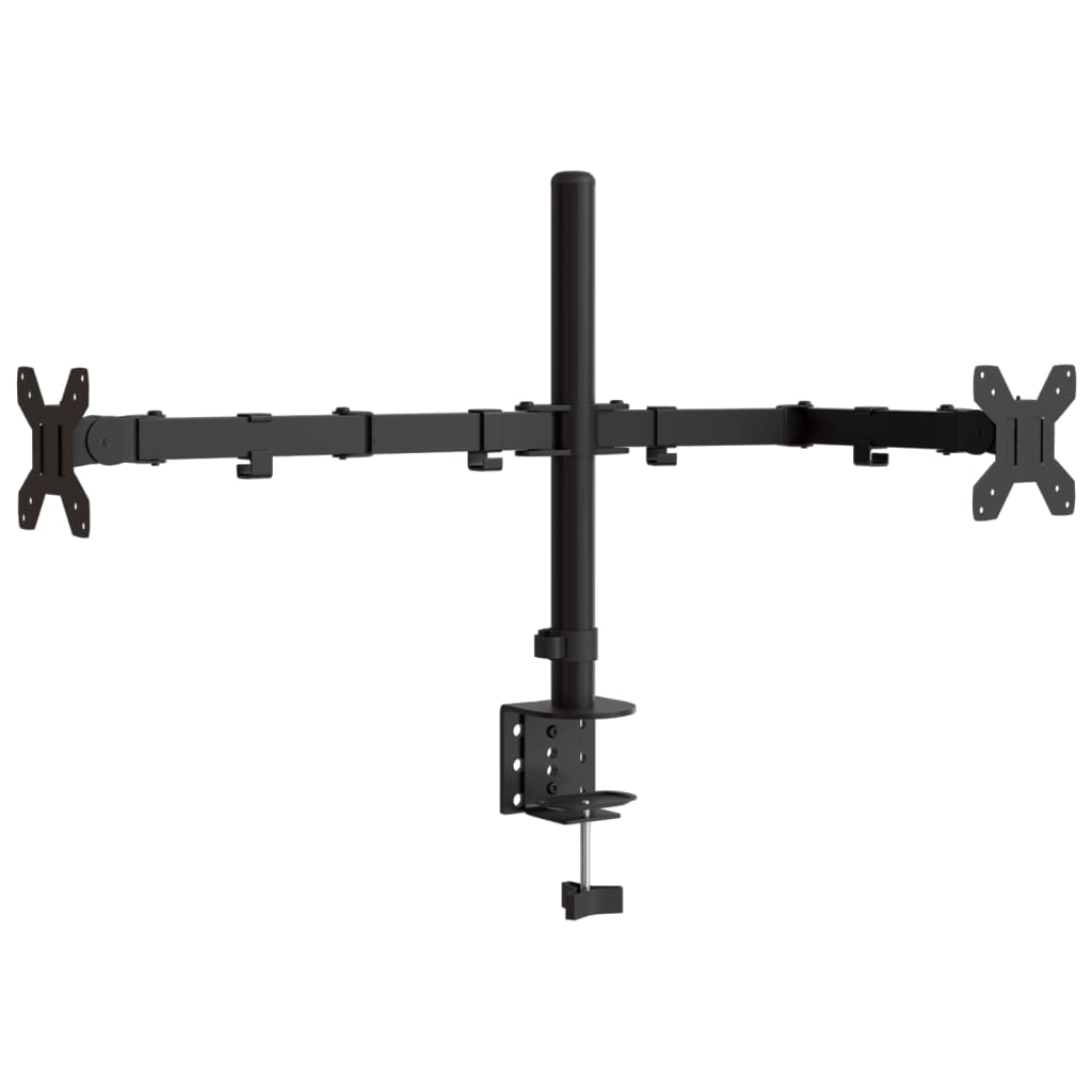 Vidaxl Monitor Standard Double Vesa 75 100 mm Stahlschwarz