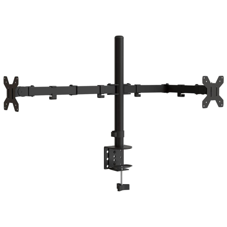 Vidaxl Monitor Standard Double Vesa 75 100 mm Stahlschwarz