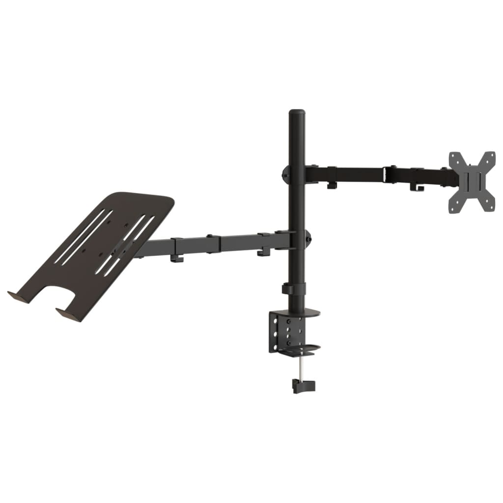 Vidaxl Monitor Bracket Vesa 75 100 mm schwarzer Stahl