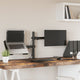 Vidaxl Monitor Bracket Vesa 75 100 mm schwarzer Stahl