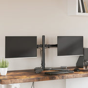 Vidaxl Monitor Standard Double Vesa 75 100 mm Stahlschwarz - afbeelding 1