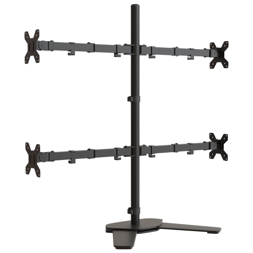 Vidaxl Monitor Bracket Vesa 75 100 mm schwarzer Stahl