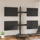 Vidaxl Monitor Bracket Vesa 75 100 mm schwarzer Stahl
