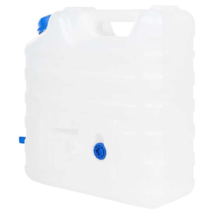 Vidaxl -Wassertank mit Wasserhahn 15 l Plastik transparent