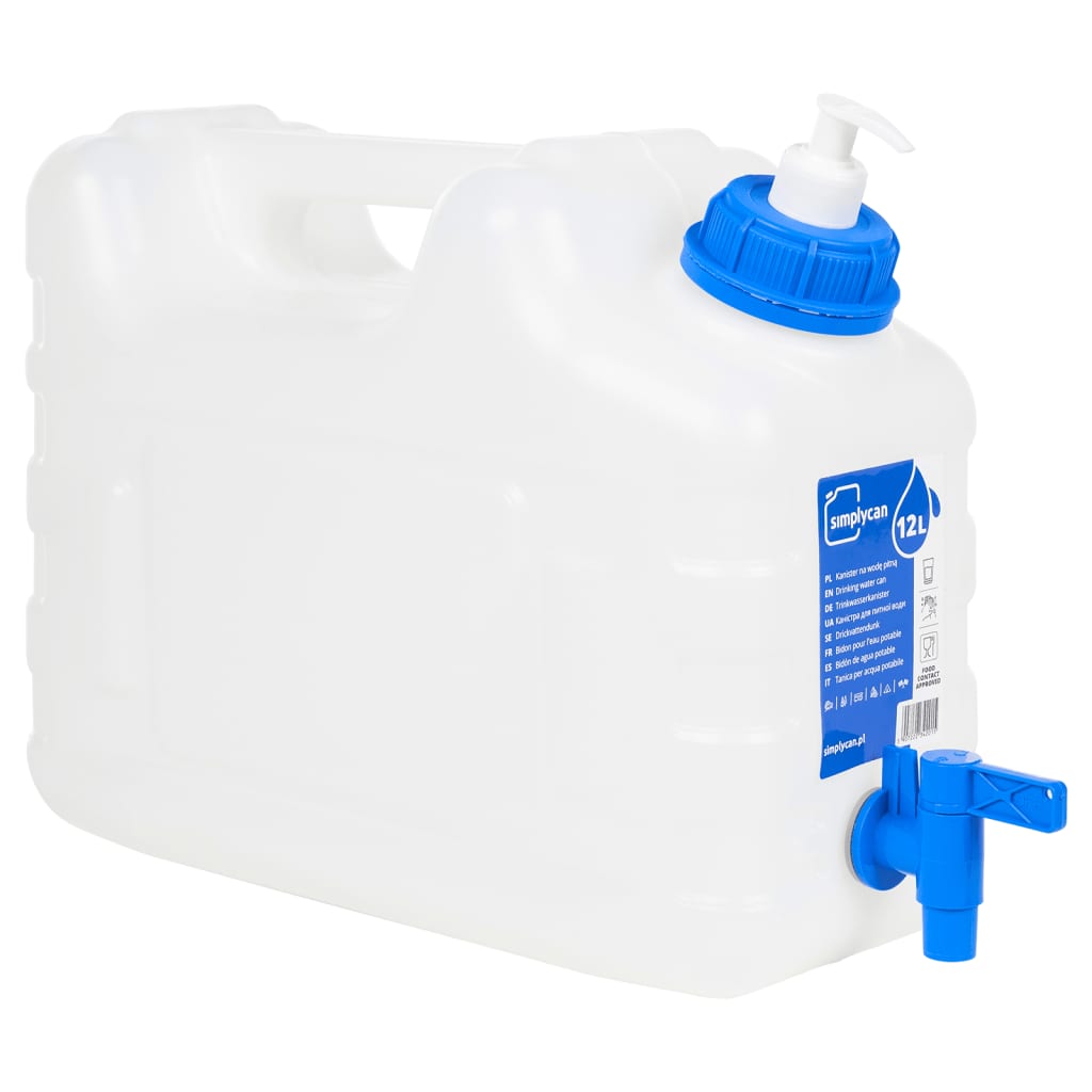 Vidaxl -Wassertank mit Wasserhahn und Seifenspender 10 l Kunststoff