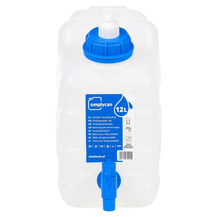 Vidaxl -Wassertank mit Wasserhahn und Seifenspender 10 l Kunststoff