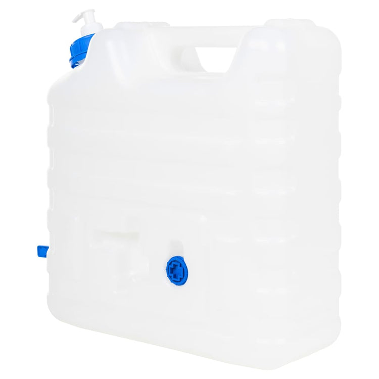 Vidaxl -Wassertank mit Kran und Seife 15 l Kunststoff