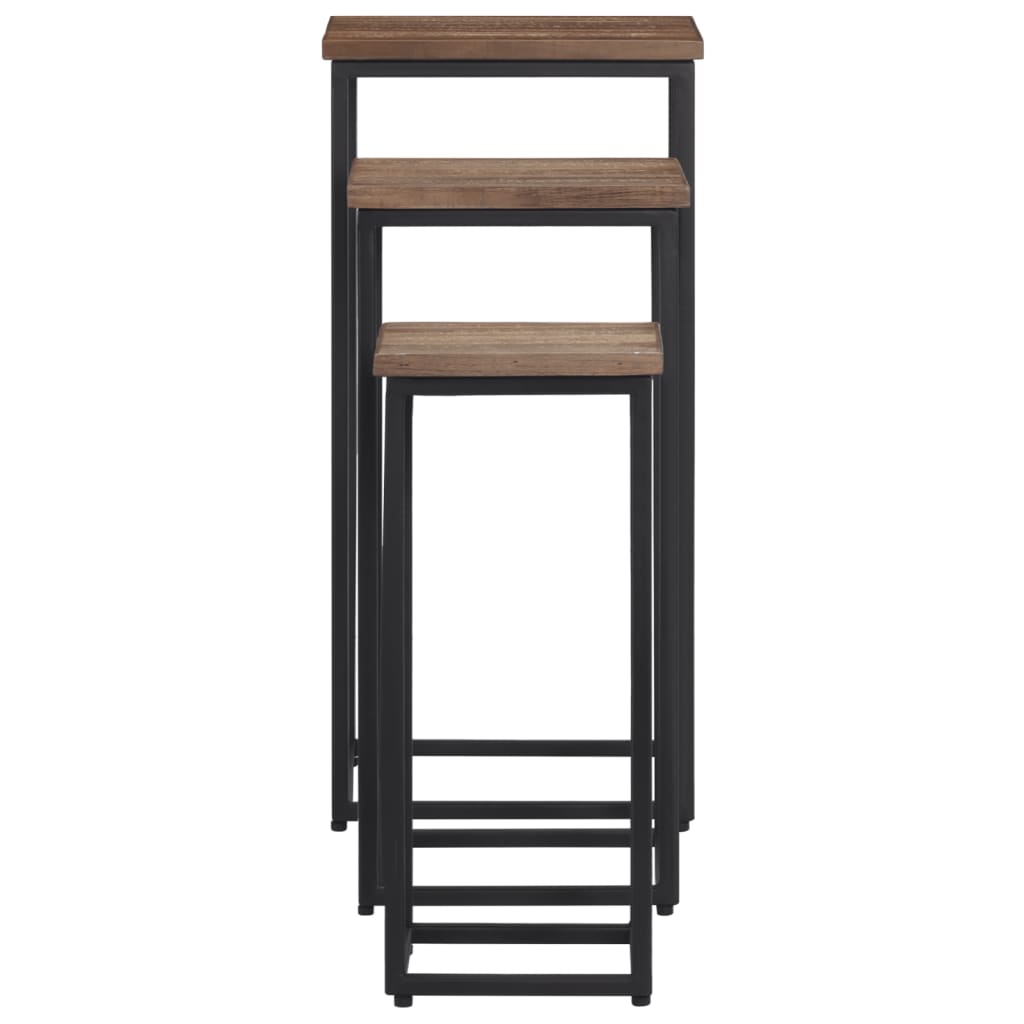 VIDAXL -Pflanzenstandards 3 PCs Solid Teak