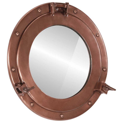 Vidaxl Wandspiegel Patrijspoort Ø38 cm Aluminium und Glas
