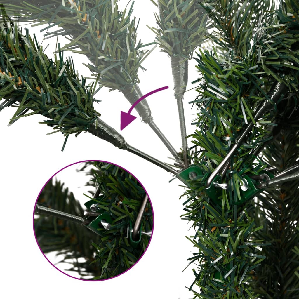Vidaxl Kunstkerstboom mit Scharnieren Kiefern und Beeren 120 cm