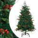 Vidaxl Kunstkerstboom mit Scharnierenkasten und Beeren 150 cm