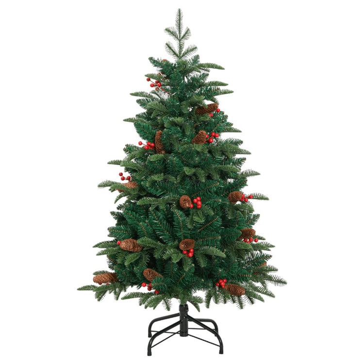 Vidaxl Kunstkerstboom mit Scharnierenkasten und Beeren 150 cm