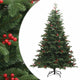 Vidaxl Kunstkerstboom mit Scharnierenkasten und Beeren 240 cm