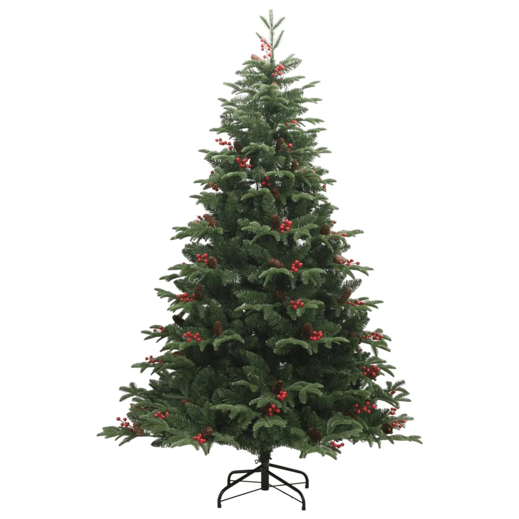 Vidaxl Kunstkerstboom mit Scharnierenkasten und Beeren 240 cm