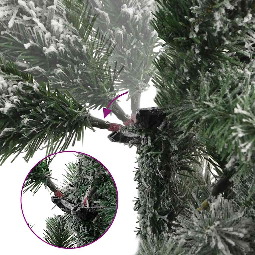 Vidaxx künstlicher Weihnachtsbaum mit Scharnieren und Schnee 180 cm