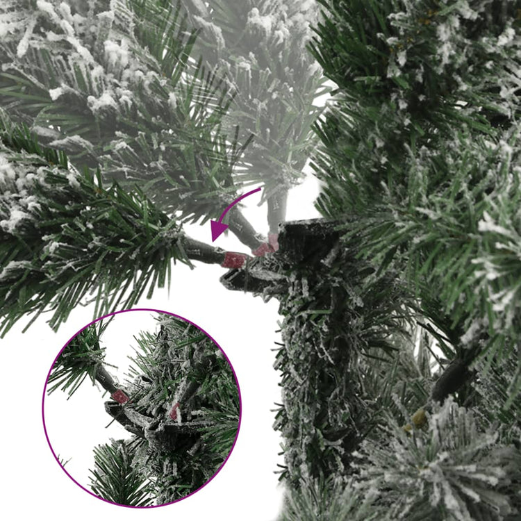 Vidaxx künstlicher Weihnachtsbaum mit Scharnieren und Schnee 240 cm