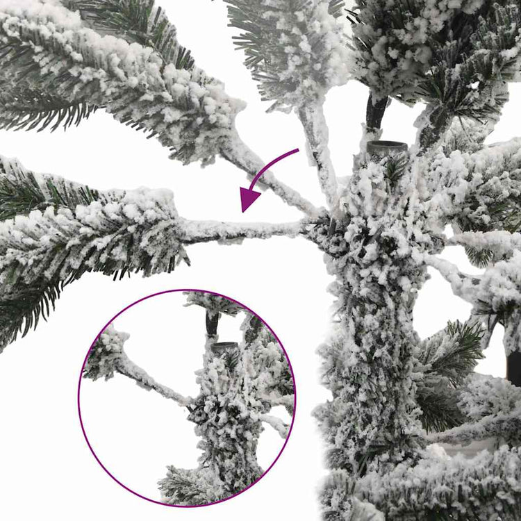 Vidaxx künstlicher Weihnachtsbaum mit Scharnieren und Schnee 180 cm
