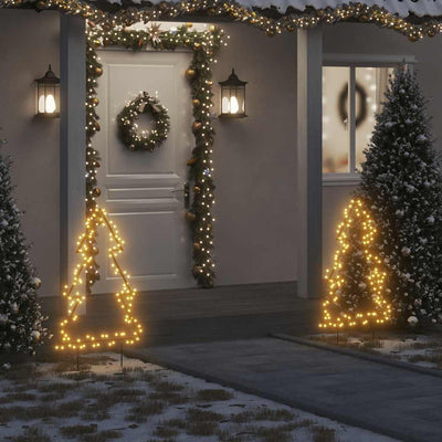 VIDAXL Weihnachtsbeleuchtung Weihnachtsbaum mit gemahlenen Stiften 115 LEDs 90 cm