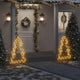 VIDAXL Weihnachtsbeleuchtung Weihnachtsbaum mit gemahlenen Stiften 115 LEDs 90 cm