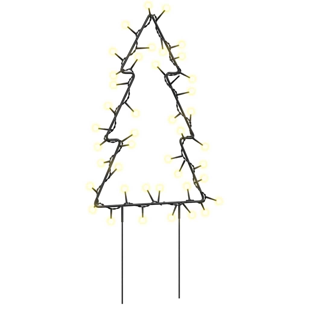 Vidaxl Weihnachtsbeleuchtung Weihnachtsbaum 3 Sts mit gemahlenen Stiften 50 LEDs 30 cm