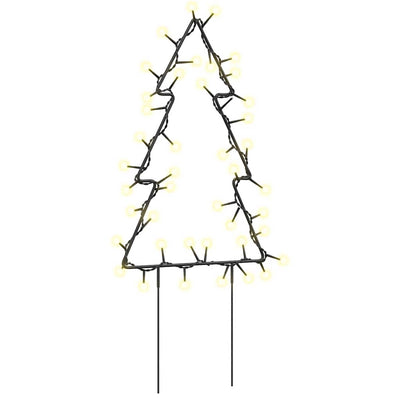 Vidaxl Weihnachtsbeleuchtung Weihnachtsbaum 3 Sts mit gemahlenen Stiften 50 LEDs 30 cm