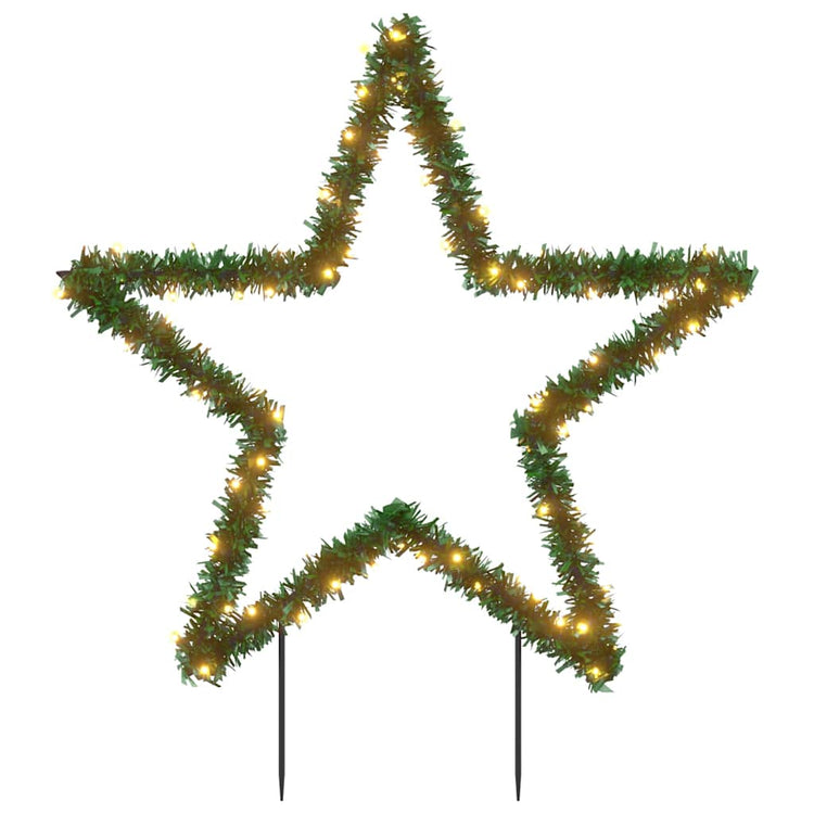 Vidaxx Weihnachtsbeleuchtungsstern mit Erdspießen 80 LEDs 60 cm
