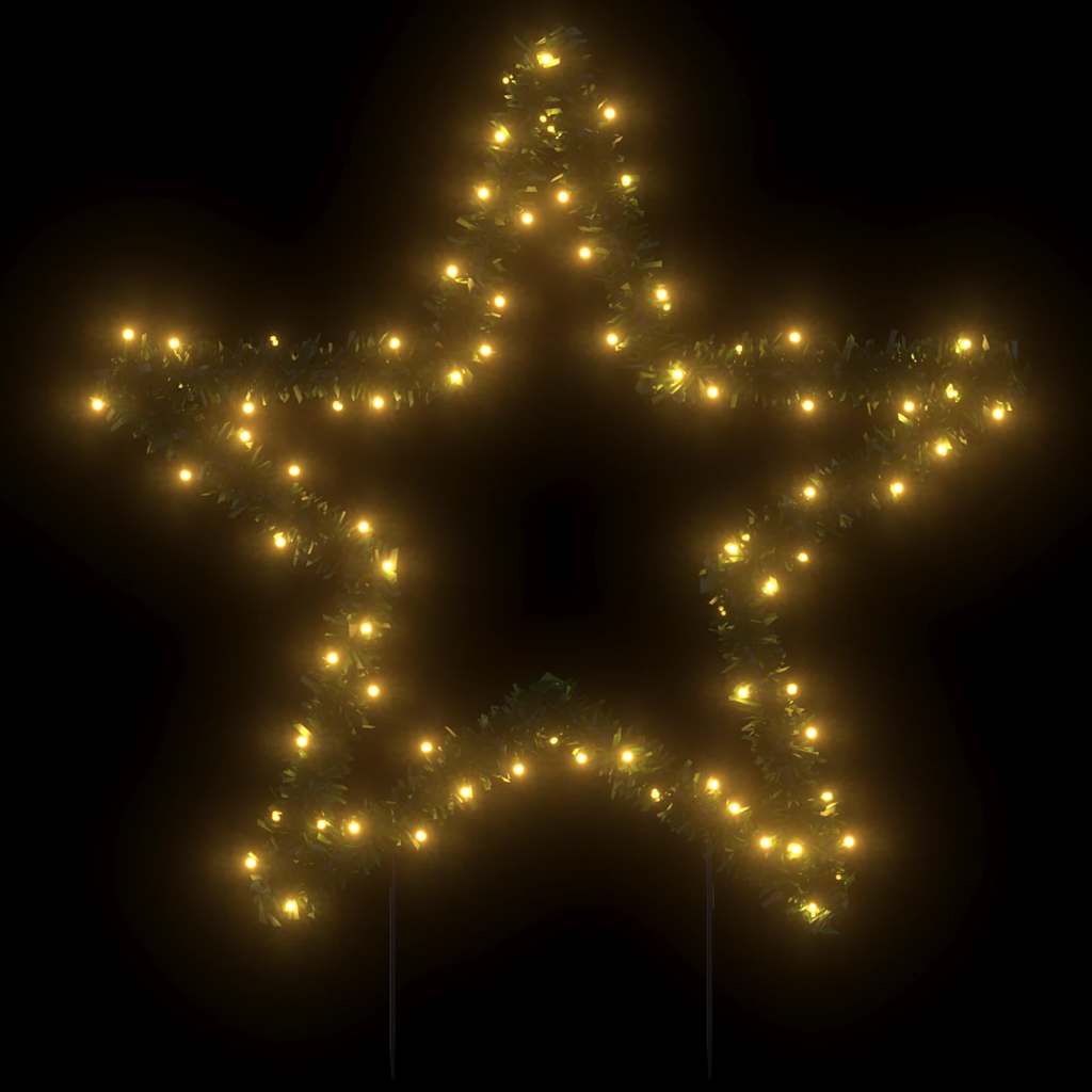 Vidaxx Weihnachtsbeleuchtungsstern mit Erdspießen 80 LEDs 60 cm