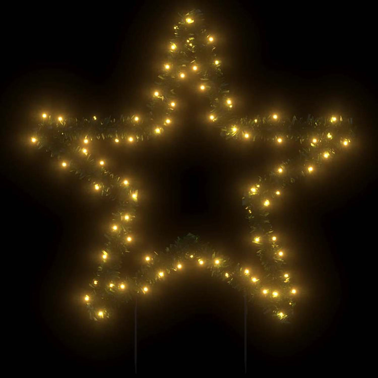 Vidaxx Weihnachtsbeleuchtungsstern mit Erdspießen 80 LEDs 60 cm