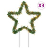 Vidaxl Weihnachtslichter Stern 3 ST mit gemahlenen Stiften 50 LEDs 29 cm
