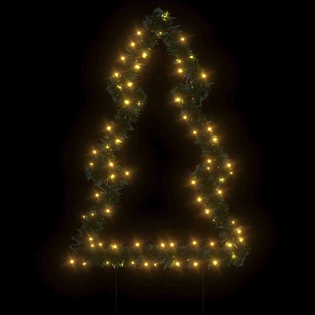 Vidaxl Weihnachtsbeleuchtung Weihnachtsbaum mit gemahlenen Stiften 80 LEDs 60 cm