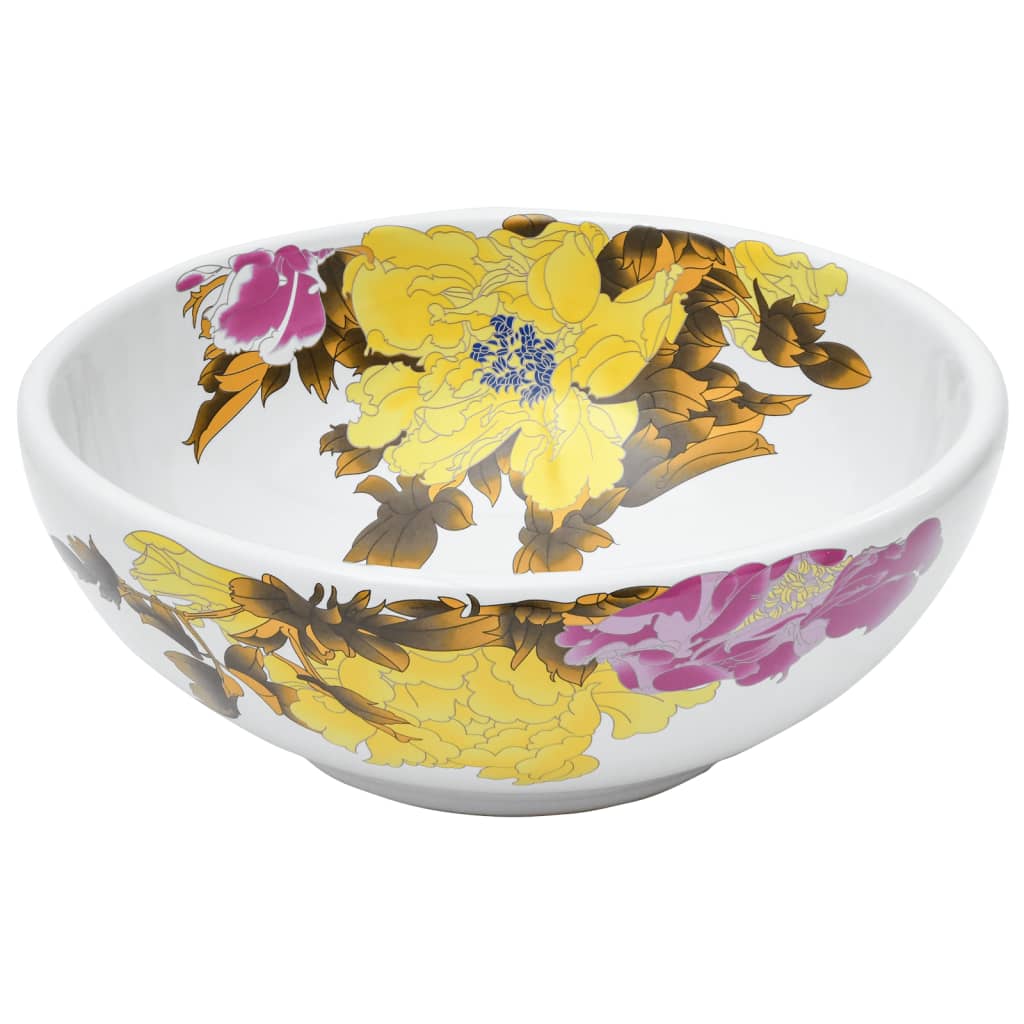 VIDAXL STRACTION WASKER RUND φ41x14 cm Keramik Multi -Colored