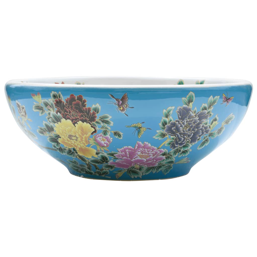 VIDAXL STRACTION WASKER RUND φ41x14 cm Keramik Multi -Colored