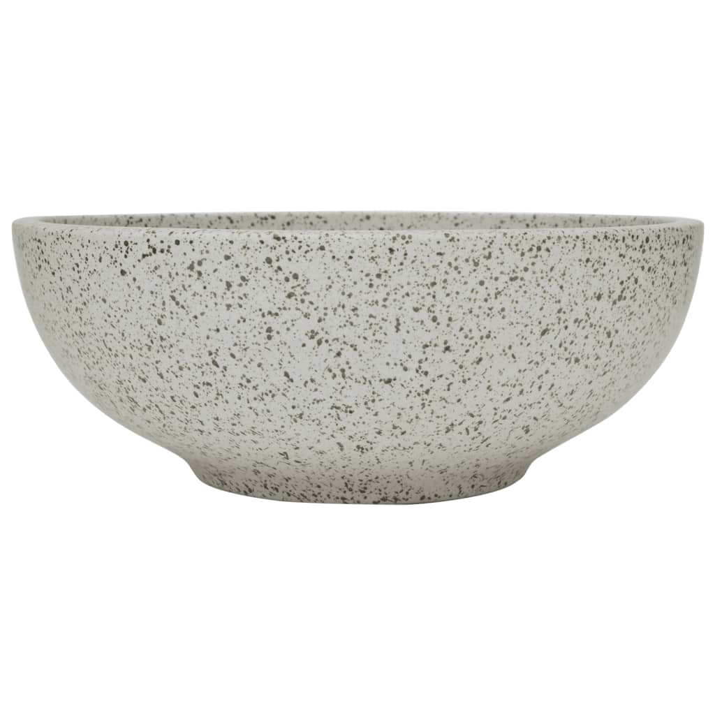 Vidaxl -Straktion Waschmaschine rund φ41x14 cm Keramikgrau