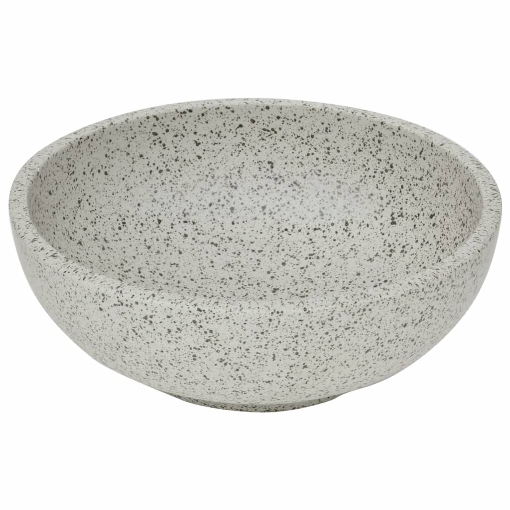 Vidaxl -Straktion Waschmaschine rund φ41x14 cm Keramikgrau