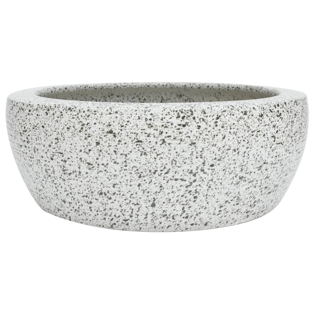 Vidaxl -Straktion Waschmaschine rund φ41x14 cm Keramikgrau