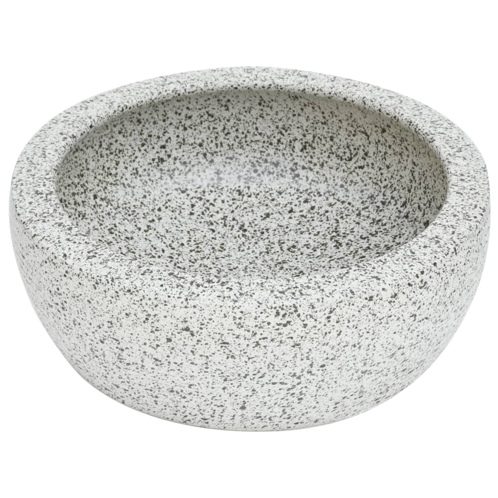 Vidaxl -Straktion Waschmaschine rund φ41x14 cm Keramikgrau
