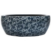 Vidaxl -Straktion Waschmaschine rund φ41x14 cm Keramik schwarz und blau